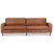 Sand 3,5-personers sofa 260 cm - Cognac ko-lder