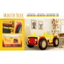 Monster truck tremmeseng - 90 x 190 cm