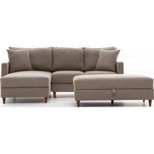 Eca divan sofa venstre - Creme hvid