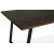 Edge 3.0 spisebordsst 190x90 cm inkl. 6 stk. Castor pindestole i valnd - Brownstained table