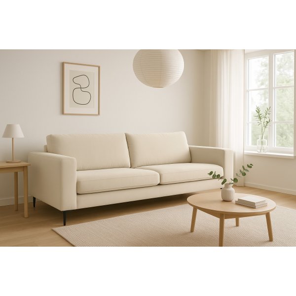 Aspen 3-personers sofa - Beige fljl