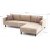 Kale divan sofa hjre - Cremet fljl