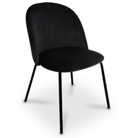 Giovani velvet stol - Sort Giovani velvet stol - Sort