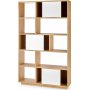rken reol 110 cm - Eg/hvid