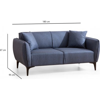 Belissimo 2-personers sofa - Bl