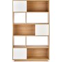 rken reol 110 cm - Eg/hvid