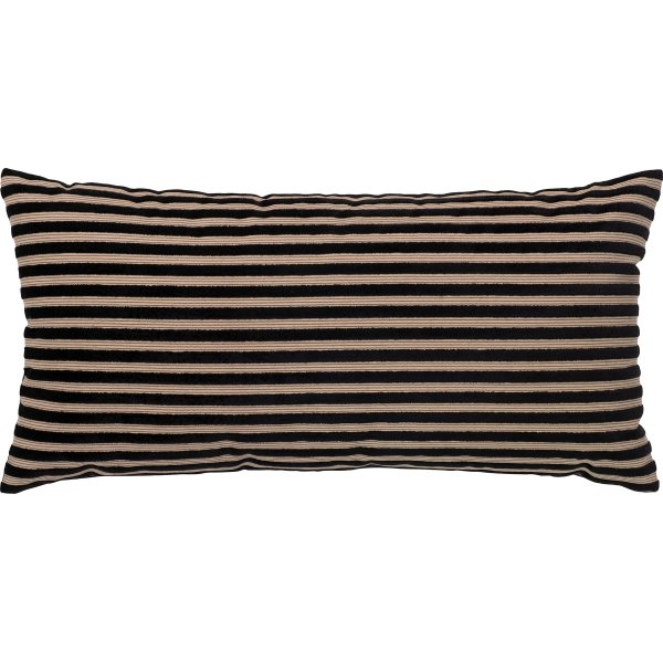 Serpa pude 30x60 cm - Sort/beige