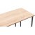 Lissa skrivebord 120 x 50 cm - Safir eg/sort