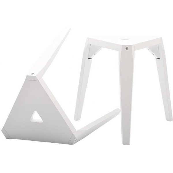Prisma Fodskammel 2-pk. - Hvid