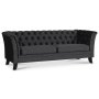 Chesterfield Liverpool 3-pers. Sofa - Antracitgr fljl