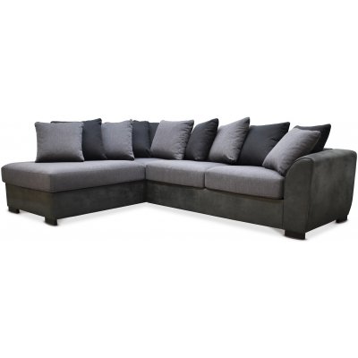Delux sofa med ben afslutning venstre - Gr/Antracit/Vintage
