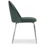 Plaza velvet stol - Grn / Krom