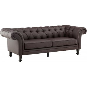 tran 3-personers sofa - Brun