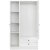 Lia garderobe 105 x 52 x 178 cm - Hvid