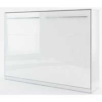 Sengeskab compact living Horisontalt (140x200 cm sammenklappelig seng) - Hvid Højglans Sengeskab compact living Horisontalt (140x200 cm sammenklappelig seng) - Hvid Højglans
