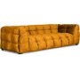 Bill 3-personers sofa i gult stof