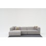 Linden divan sofa venstre - Lysegr