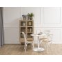 Ibiza cafebord 80 cm - Hvid