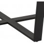 Amble rundt spisebord 110 cm - Sort/Marmor