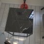 Pure sidebord 35 x 35 cm - Sort/hvid