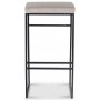 Stage barstol - Grbeige fljl / sort