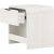 Lyngdal sidebord 40 x 30 cm - Whitewash