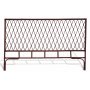 Kingston sengegavl i brunbejdset rattan til 160/180 cm seng