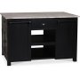 Heritage Kkken med marmor - Sort konstruktion / Gr-beige marmor