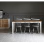 Dalars spisebord 180 cm - hvid/olieret eg