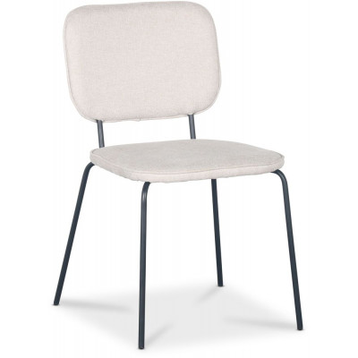 Lokrume stol - Beige stof/sort + Pletfjerner til mbler