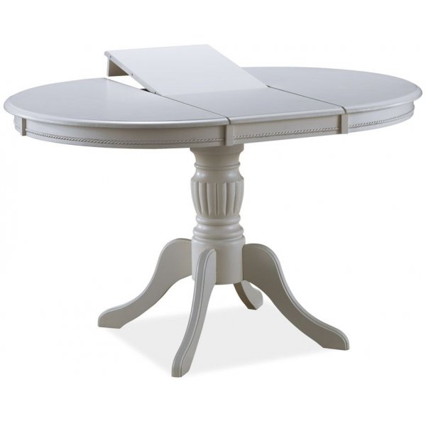 Fitchburg 106-141 cm spisebord - Hvid