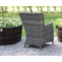 Balkonst med 2 stole og bord 48 x 48 cm gr/rattan - Tor/Jacksonville