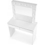 Facada hvidt toiletbord med belysning 94 x 43 cm
