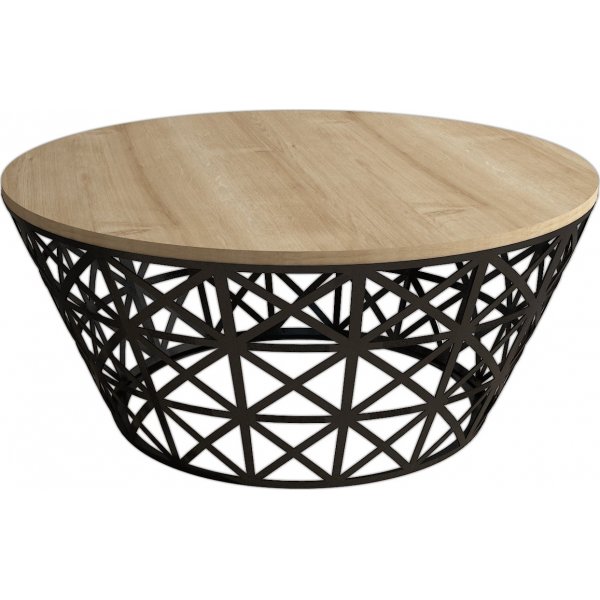 Style sofabord 90 cm - Eg/sort