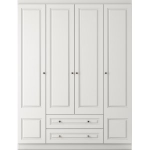 Inci garderobe 140 x 50 x 182 cm - Hvid