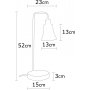 Foca bordlampe - Slv