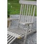 Salt liggestol med indbygget fodsttte - Gr teak