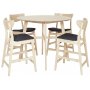 Nordic barbord 107cm - Whitewash eg