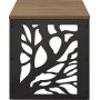 Tonga sidebord 44,5 x 44,5 cm - Valnd/sort