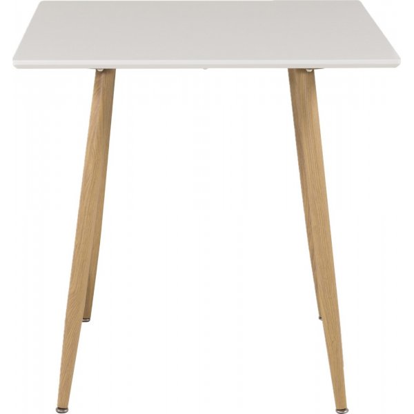 Bridge spisebord 75 cm - Hvid/eg