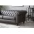 Royal Chesterfield 3-personers sofa mrkebrunt kunstlder