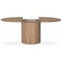 Nova spisebord kan forlnges 130-170 cm - Whitewash eg