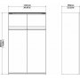Verona smal garderobe - Hvid
