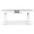 Gåsö ovalt spisebord, der kan udvides 160-210 cm - Hvid + Møbelfødder