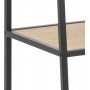 Seaford stigehylde 77x174 cm - Eg/sort