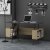 Iommi skrivebord 120x60 cm - Antracit/eg