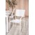 Togo udendrs spisegruppe med 4 Santorini stole - Teak/Hvid