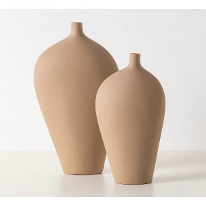 Busto vase - Lysebrun