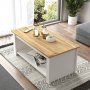 Luvio sofabord 14, 100x50 cm - Eg/hvid