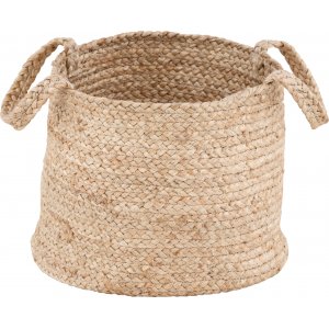 Bhopal kurv 35 cm - Lys jute